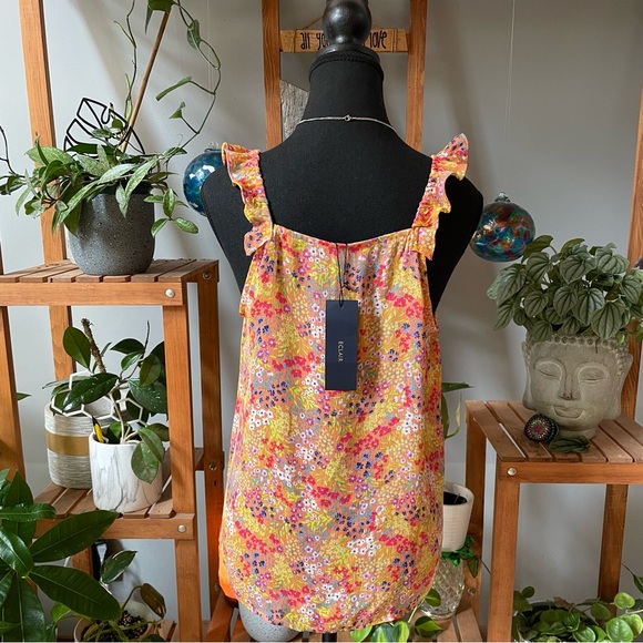 Eclair NWT Floral lightweight flowy tank - Picture 6 of 10